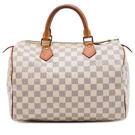 Louis Vuitton White Damier Azur Speedy 30