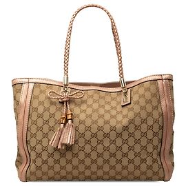 Gucci Bella Tote aus beigem GG Canvas