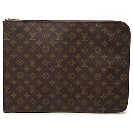 Louis Vuitton Brown Monogram Poche Documents Portfolio