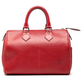 Louis Vuitton Red Epi Speedy 25