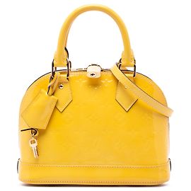 Louis Vuitton Yellow Monogram Vernis Alma BB