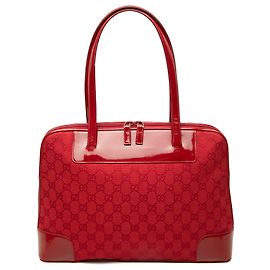 Borsa a tracolla Gucci in tela GG rossa