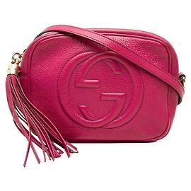 Gucci Soho Schultertasche aus rosa Leder