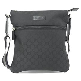 Bolsa de Ombro Gucci 449184 G1XHN em Nylon Preto