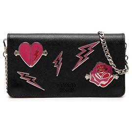 Prada Rose Heart Wallet Chain Schultertasche