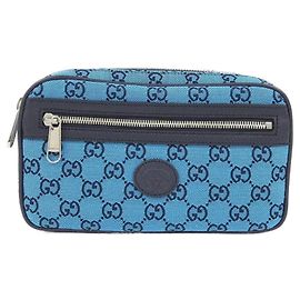 Gucci 658657 2UZAN Gürteltasche blau