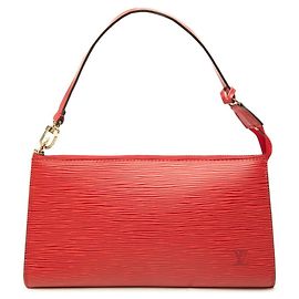 Louis Vuitton Epi Pochette Accessoires aus Castilian Red Leder