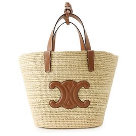 Céline Bolso de mano Celine Teen Supple Classic Panier de rafia