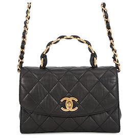 Sac à épaule Chanel Matelassé en agneau froissé