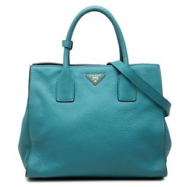 Prada Triangle Logo Plate Handbag/Shoulder Bag