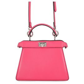 Bolso de mano de piel Fendi Peekaboo ISeeU Petite