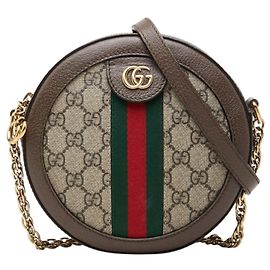 Borsa a tracolla con catena Gucci Ophidia GG Supreme