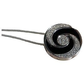 Bulgari Rotierender Ring aus Platin, Diamanten und Onyx