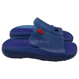 Sandales mules Burberry en caoutchouc bleu avec breloque Stingray