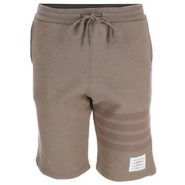 Calções de jogging clássicos Thom Browne 4-Bar em algodão bege