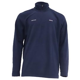 Autre Marque Pullover de quarto de zíper Patagonia Navy em poliéster azul