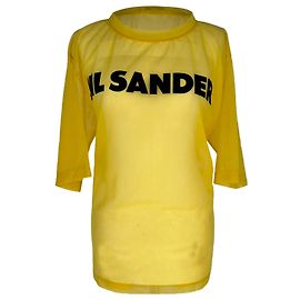 Top Logo Jil Sander em Poliamida Amarela