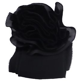 Lenço Floral Zimmermann em viscose preta