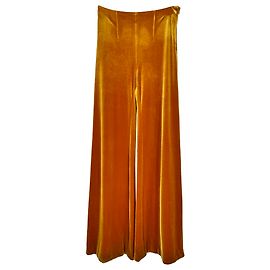 Autre Marque Pantalones Winter Sun de Galvan London en terciopelo mostaza