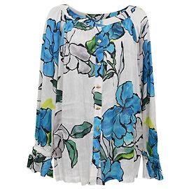 Autre Marque Blusa estampada floral Aje en seda multicolor