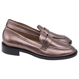 Mocassins Stuart Weitzman Palmer em couro Bronze
