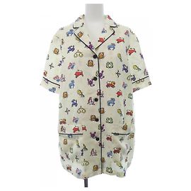 Autre Marque Camisa de manga curta em seda Christian Dior