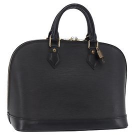 LOUIS VUITTON Epi Alma Handtasche Noir Black M52142 LV