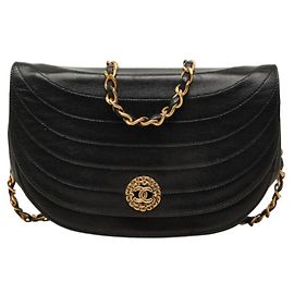 Chanel Coco Mark Half Moon Chain Shoulder Bag
