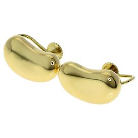 Autre Marque Tiffany Bean Clip-Ohrringe aus 18K Gelbgold