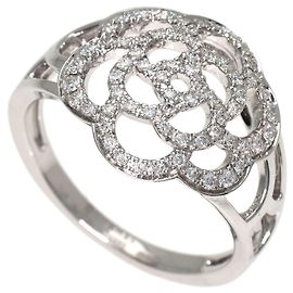 Chanel Camélia Diamantring aus 18K Weißgold