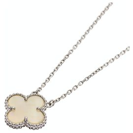 Collier Vintage Alhambra en nacre blanche Van Cleef & Arpels
