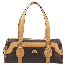 Céline Borsa a spalla vintage Celine in tela Macadam e pelle No size