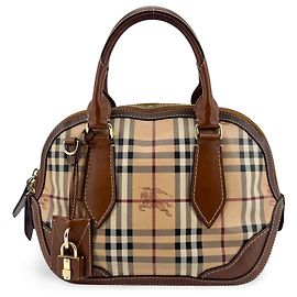 Burberry Orchard Haymarket Coated Canvas Small