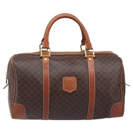 Céline Celine Vintage Duffle Macadam Coated Canvas Medium