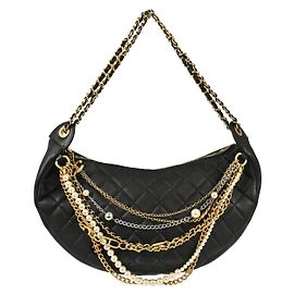 Chanel All About Chains Cintura Matelassê em Pele de Cordeiro