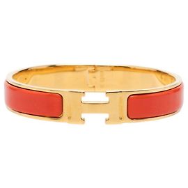 Hermès Bracelete Esmaltado Hermes Click H GM