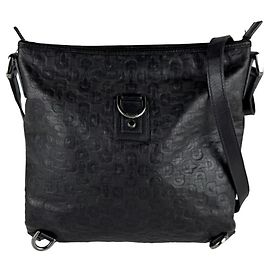Bolso de hombro Gucci de piel negra