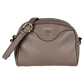 Borsa a tracolla in pelle marrone Salvatore Ferragamo