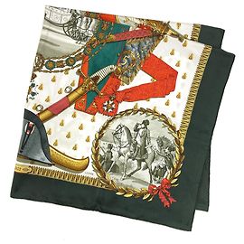 Hermès Lenço de seda Hermes Carre 90 Napoleon