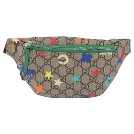 Borsello a cintura per bambini Gucci in tela rivestita GG stampata