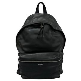 Autre Marque Saint Laurent City Backpack in Black Leather