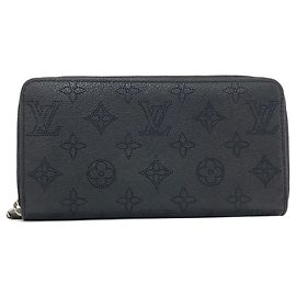 Portefeuille long Louis Vuitton en cuir Mahina Noir