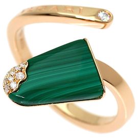 Bulgari Anillo Bvlgari Gelati de Malaquita y Diamantes en Oro Rosa 18K