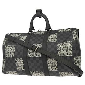Louis Vuitton Keepall Bandouliere Limited Edition Nemeth Damier Graphite 45