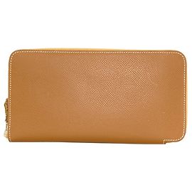 Hermès Carteira Longa Hermes Azap em Seda na cor Gold