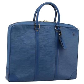 LOUIS VUITTON Epi Porte Documents Voyage Business Bag Black M54475 Auth 205960A