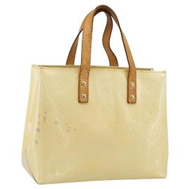 LOUIS VUITTON Monogram Vernis Reade PM Hand Bag Gris M91145 LV Auth ep16265