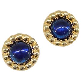 Pendientes CHANEL metal Gold Tone CC Auth bs37297
