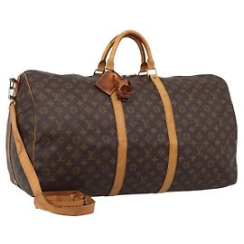 LOUIS VUITTON Monogram Keepall Bandouliere 60 Borsa Boston M41412 LV Auth BA15722