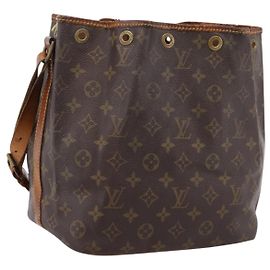 Bolsa de Ombro LOUIS VUITTON Monogram Petit Noe M42226 LV Auth bs37378